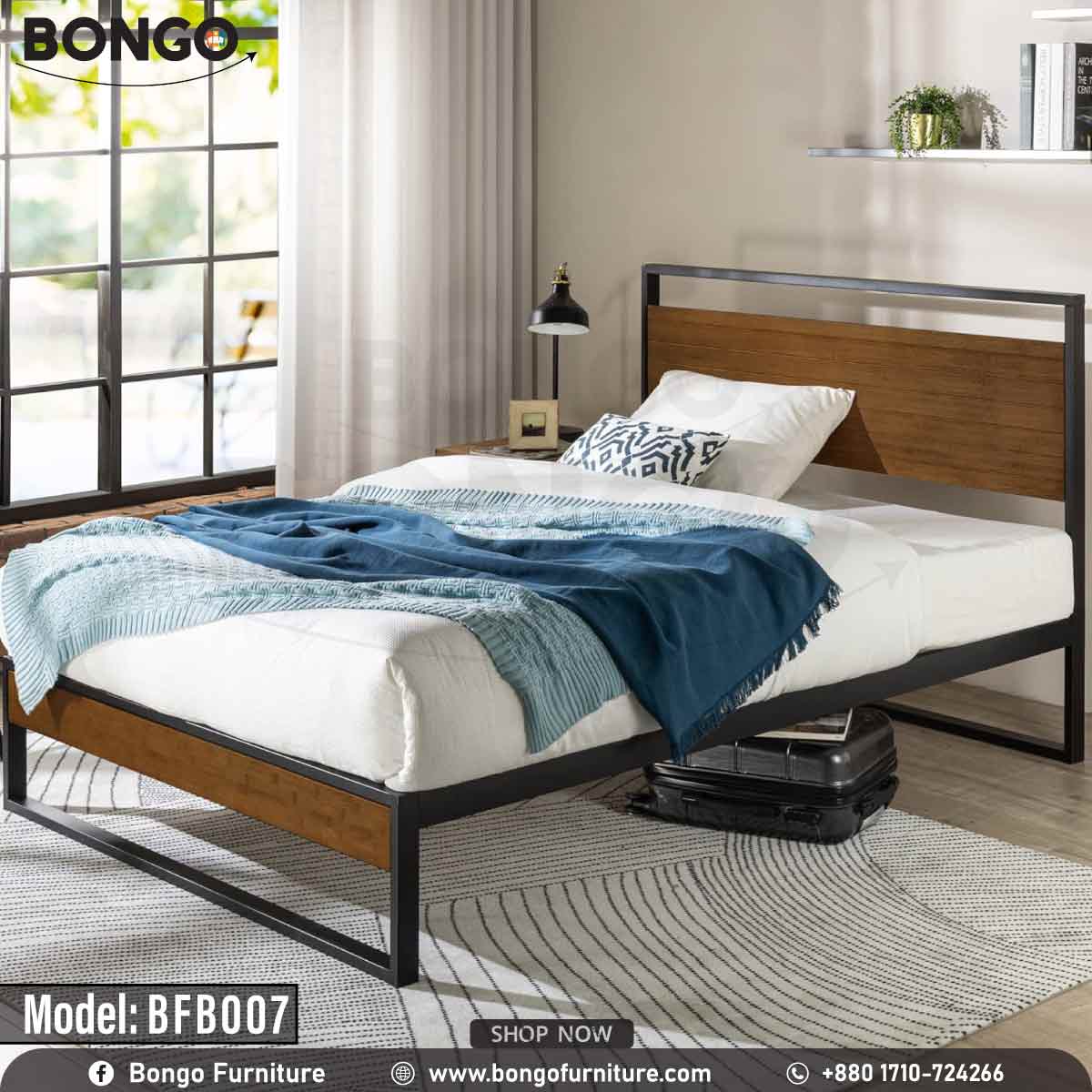 Aura Metallic Bed - BFB007 - Image 4