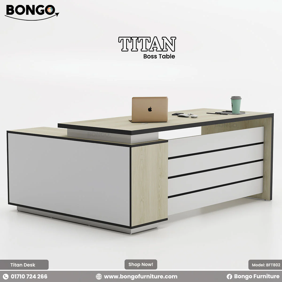 Titan - CEO Desk | BFT802 - Image 3