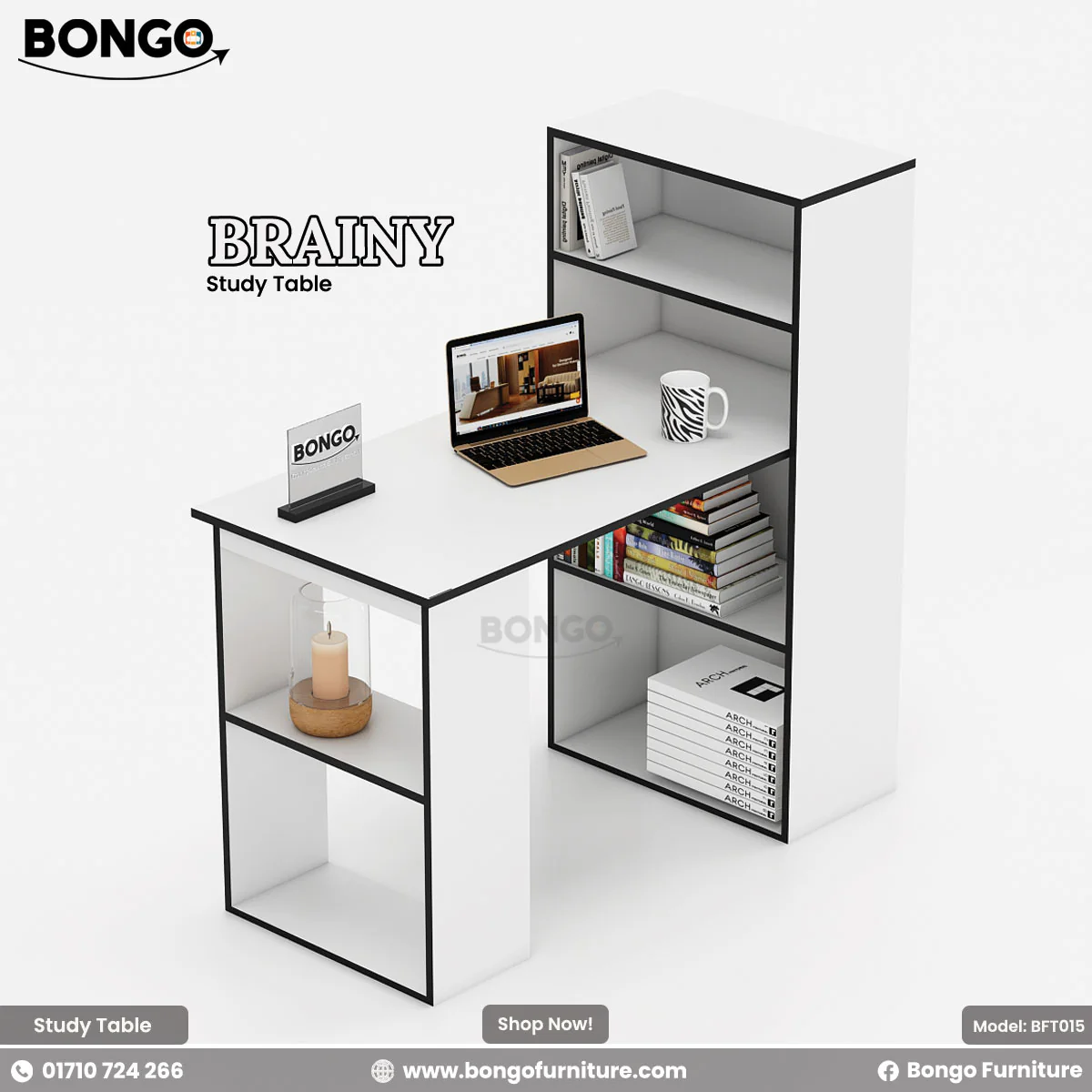 Brainy - Study Table | BFT015 - Image 3