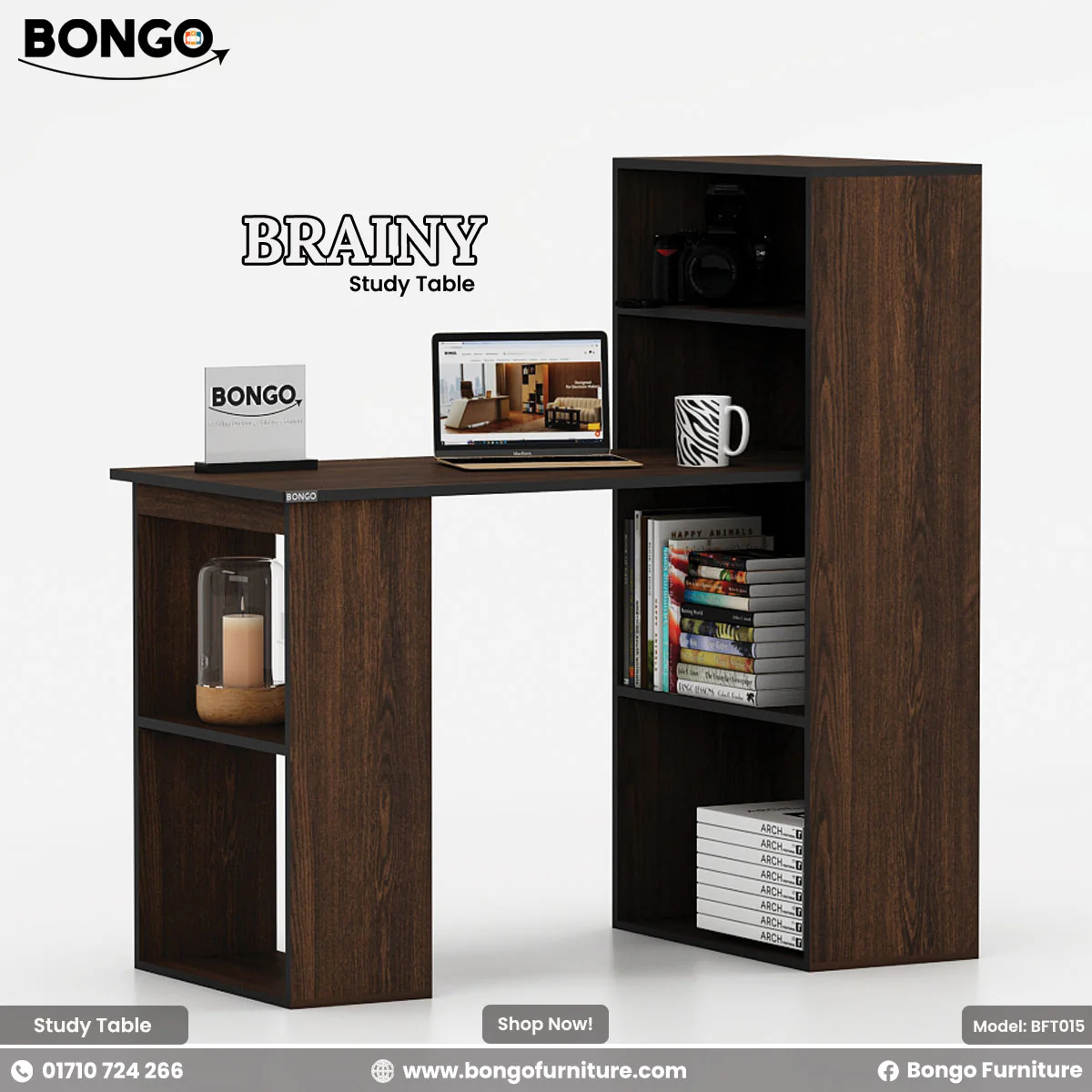 Brainy - Study Table | BFT015 - Image 4