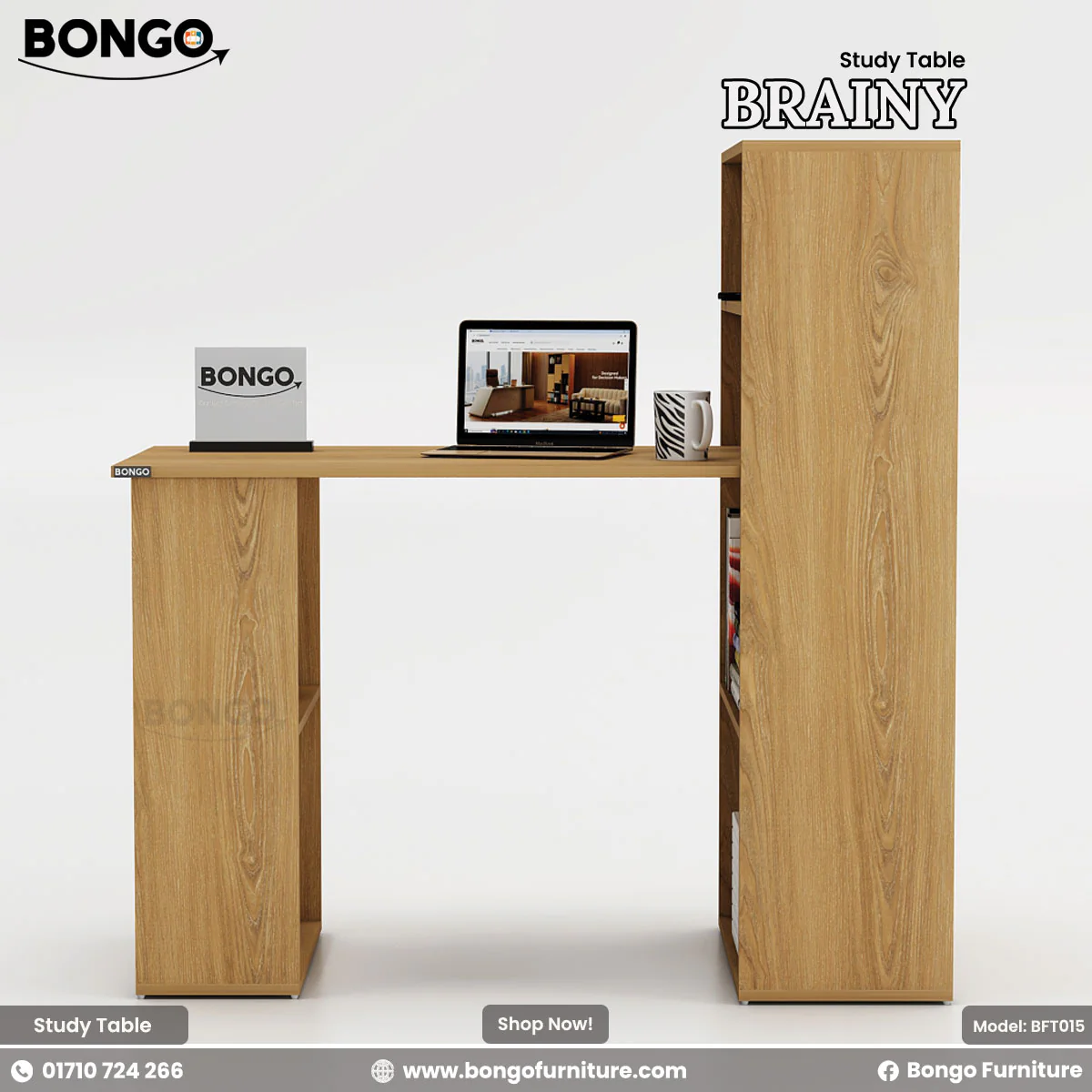 Brainy - Study Table | BFT015 - Image 5