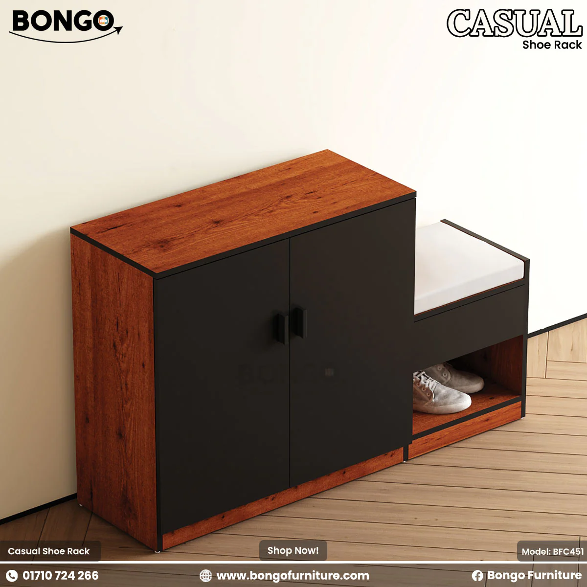 Casual - Shoe Rack | BFC451 - Image 4