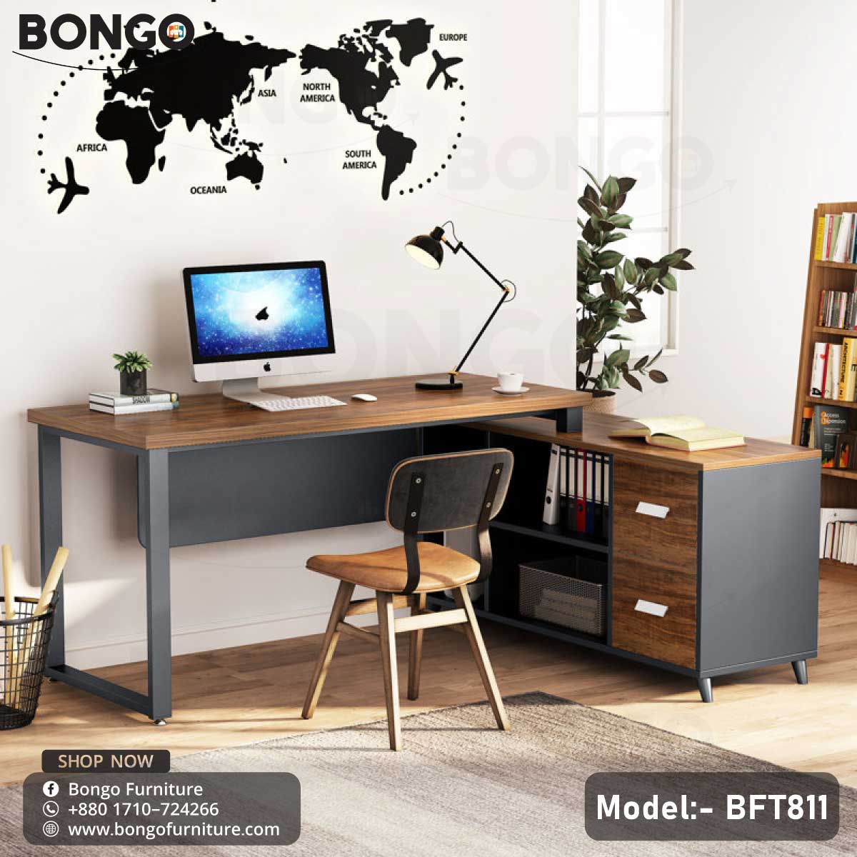 Center Desk - BFT811 - Image 4