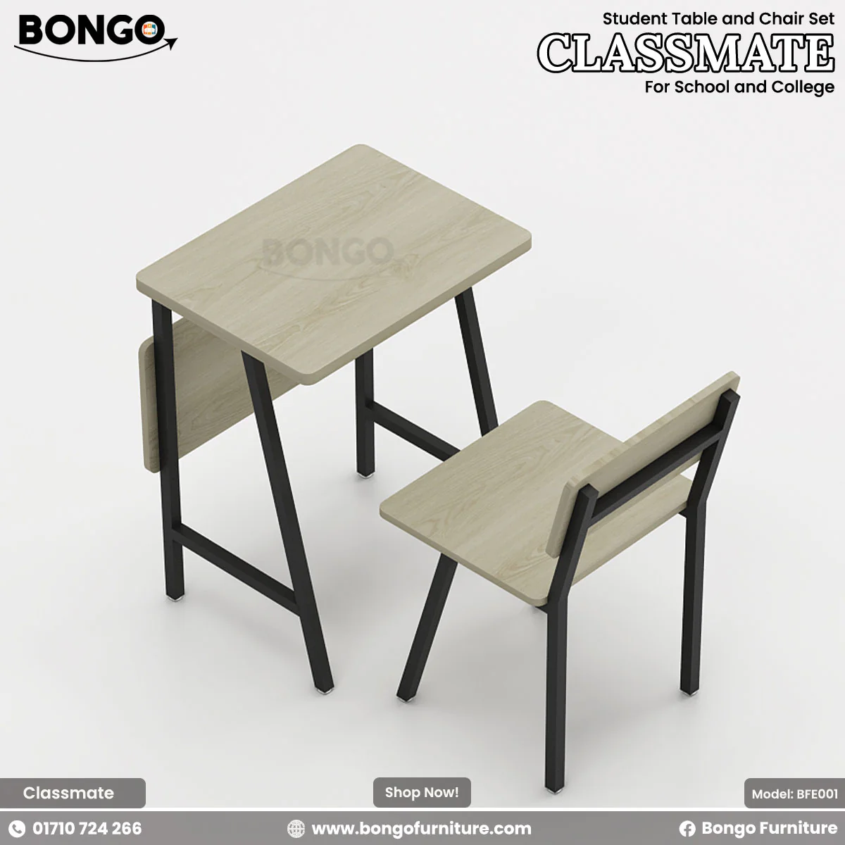 Classmate - Student Table and Chair Set | BFE001 - Image 4