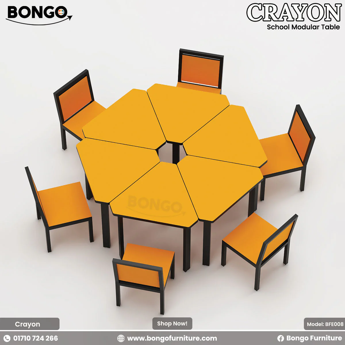 Crayon - School Modular Table | BFE008 - Image 4