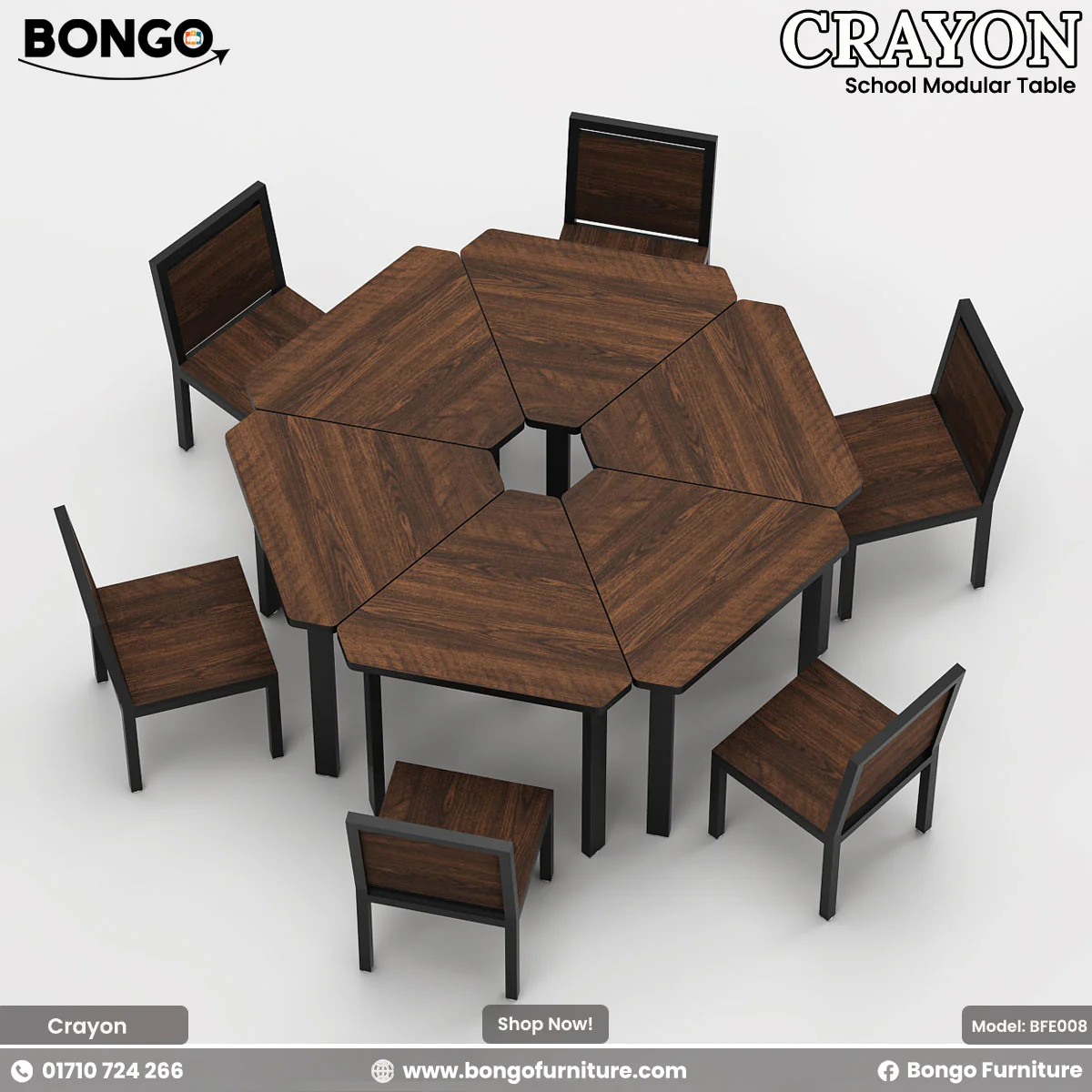 Crayon - School Modular Table | BFE008 - Image 5