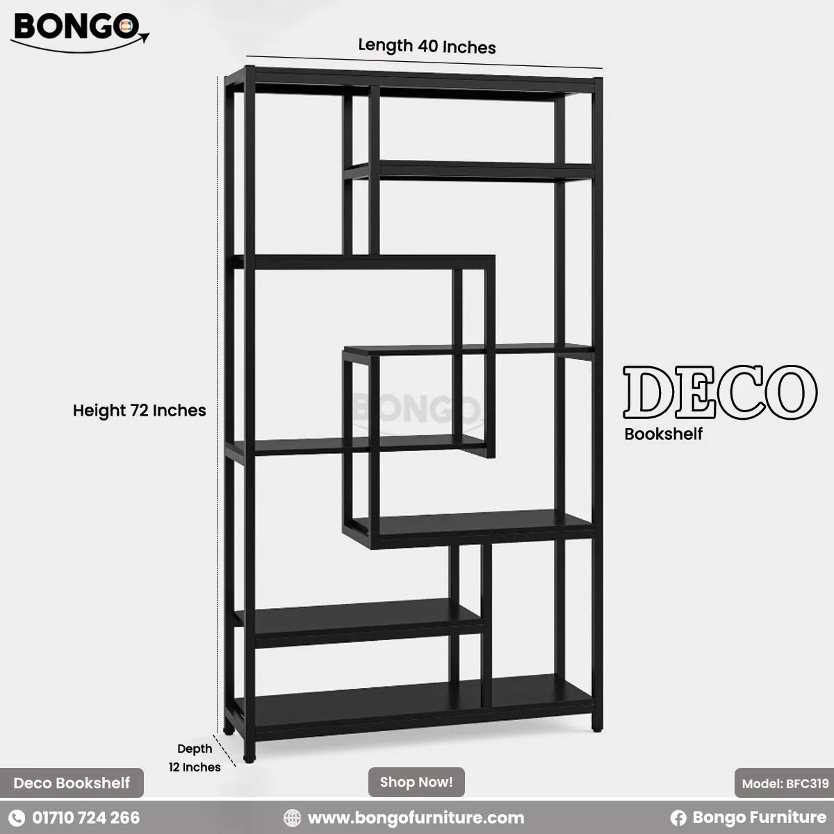 Deco - Bookshelf | BFC319 - Image 2