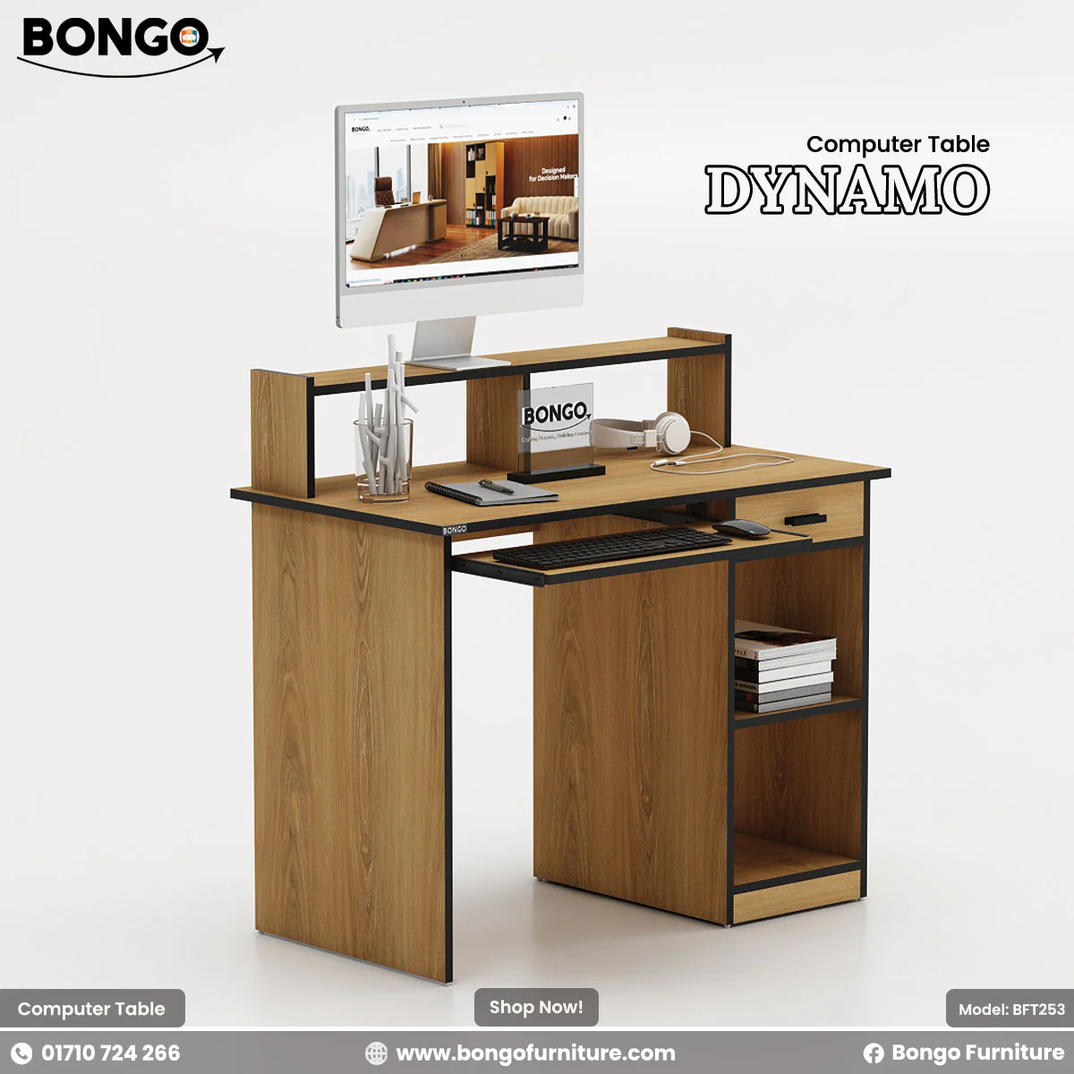Dynamo - Computer Table | BFT253 - Image 7
