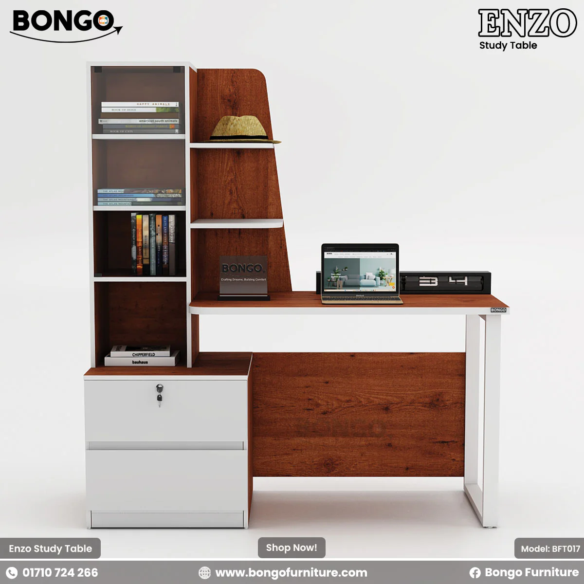 Enzo - Study Table | BFT017 - Image 4