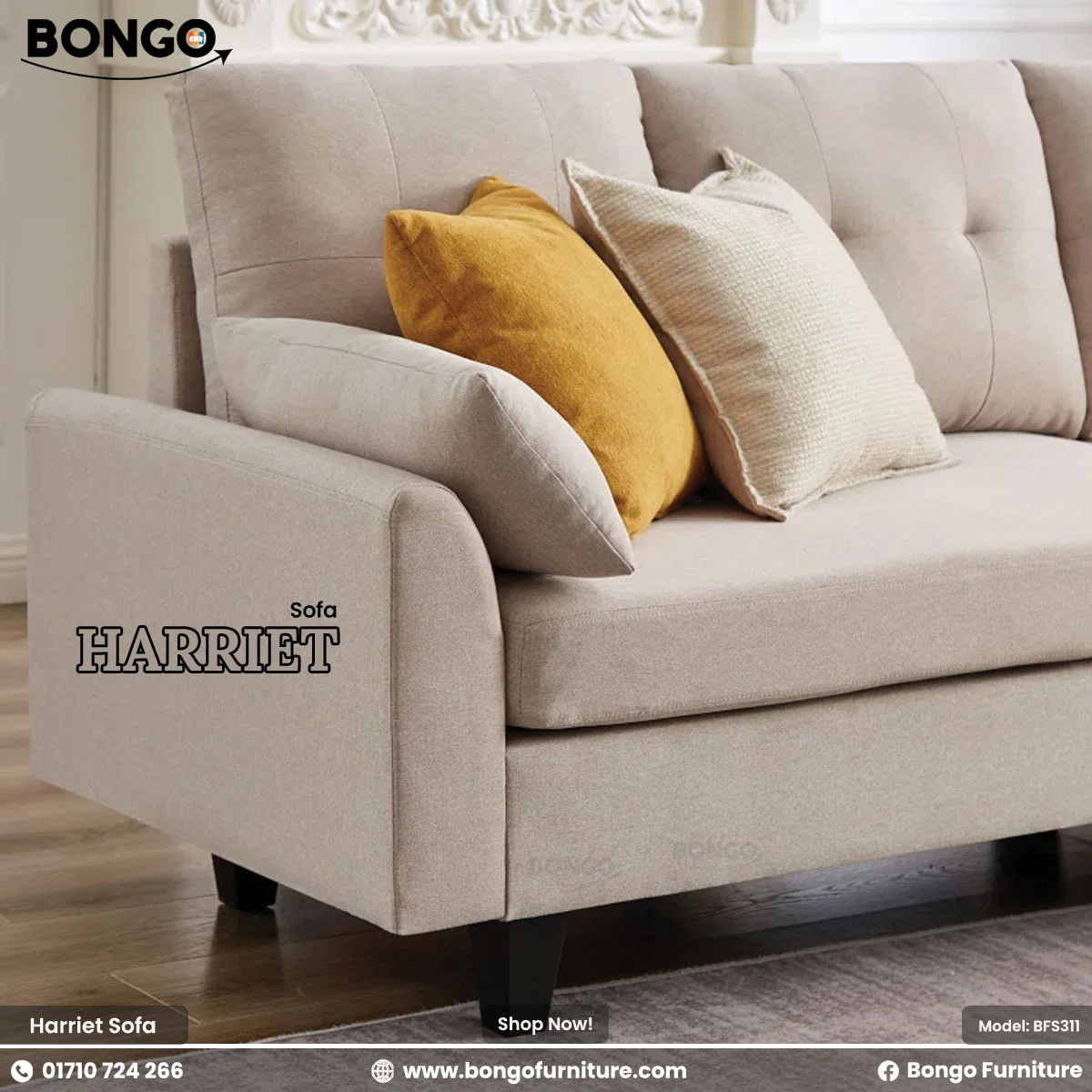 Harriet Family Sofa - BFS311 - Image 4