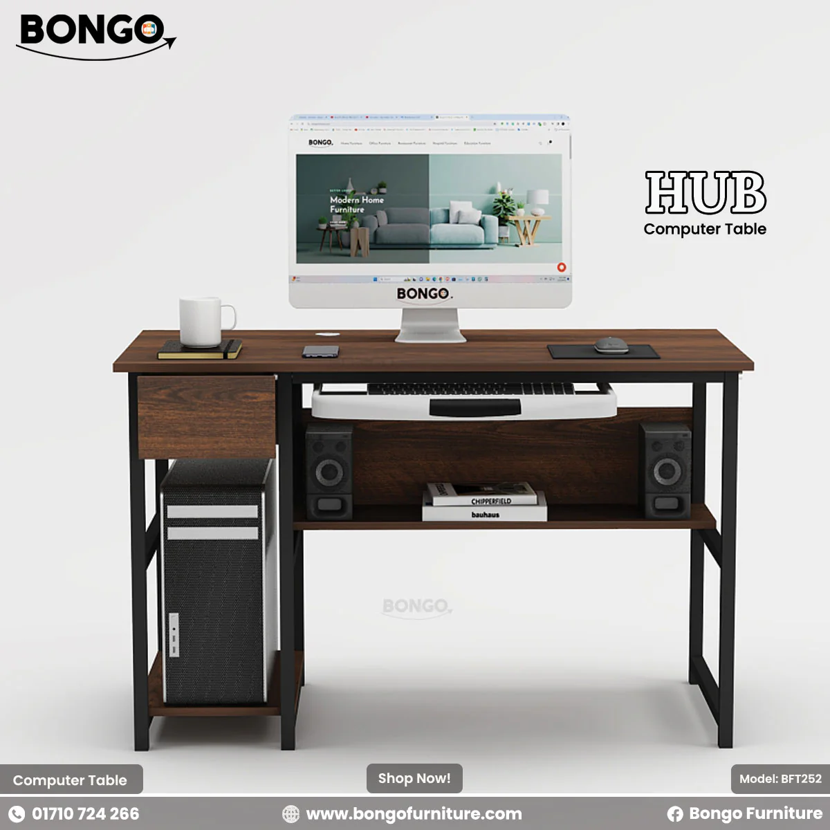 Hub Computer Table - BFT252 - Image 3