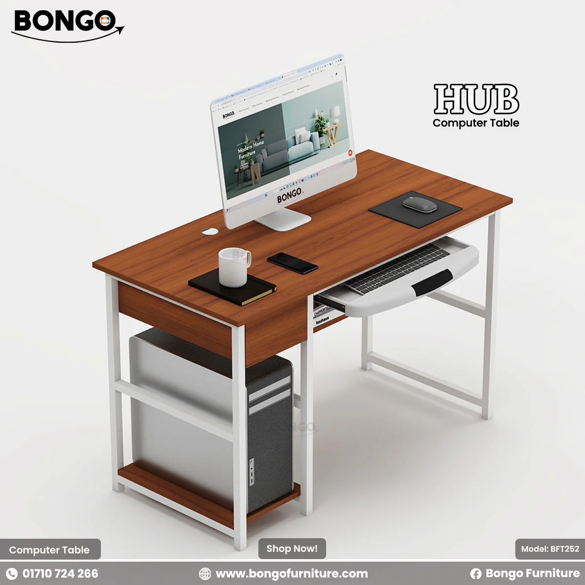 Hub Computer Table - BFT252 - Image 4