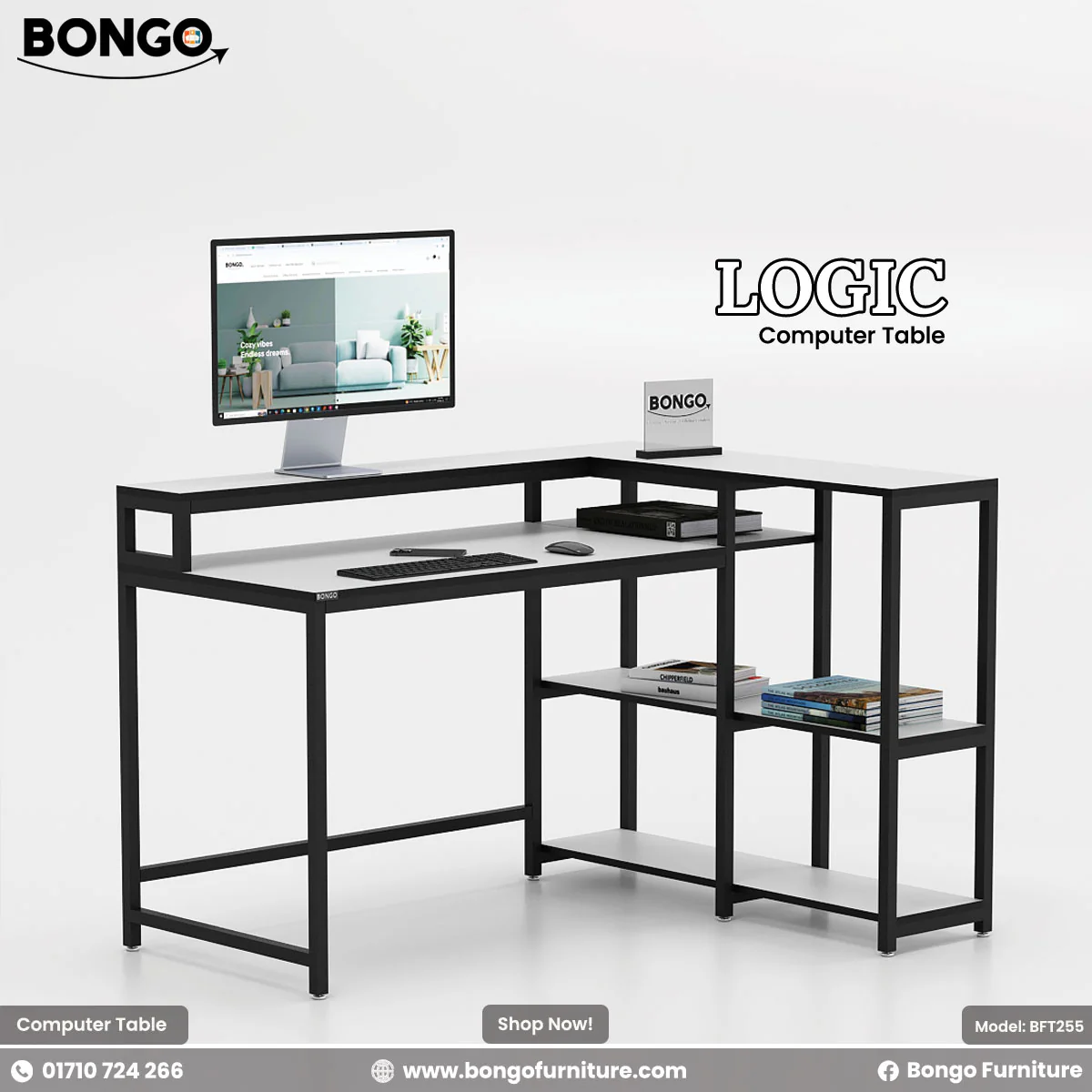 Logic - Computer Table | BFT255 - Image 4