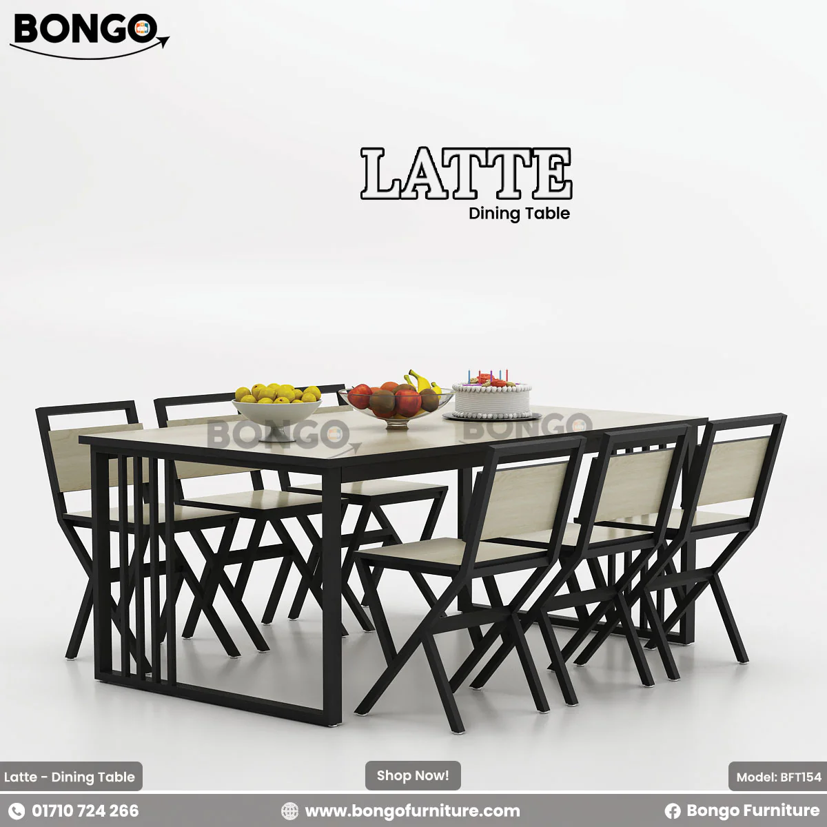 Latte - Dining Table | BFT154 - Image 3