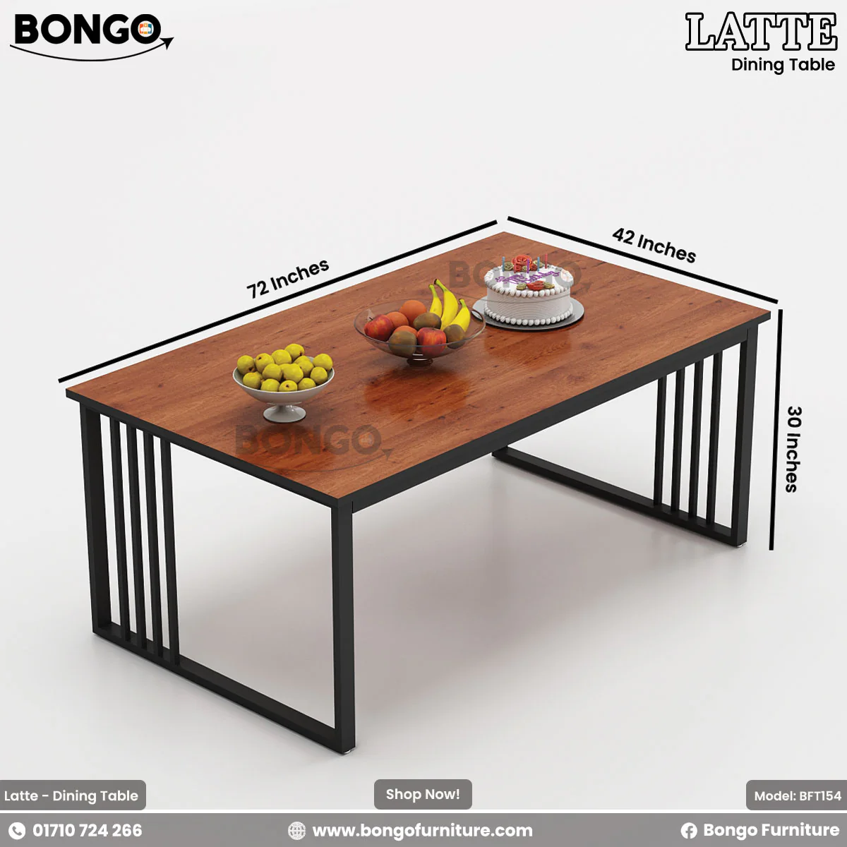 Latte - Dining Table | BFT154 - Image 7