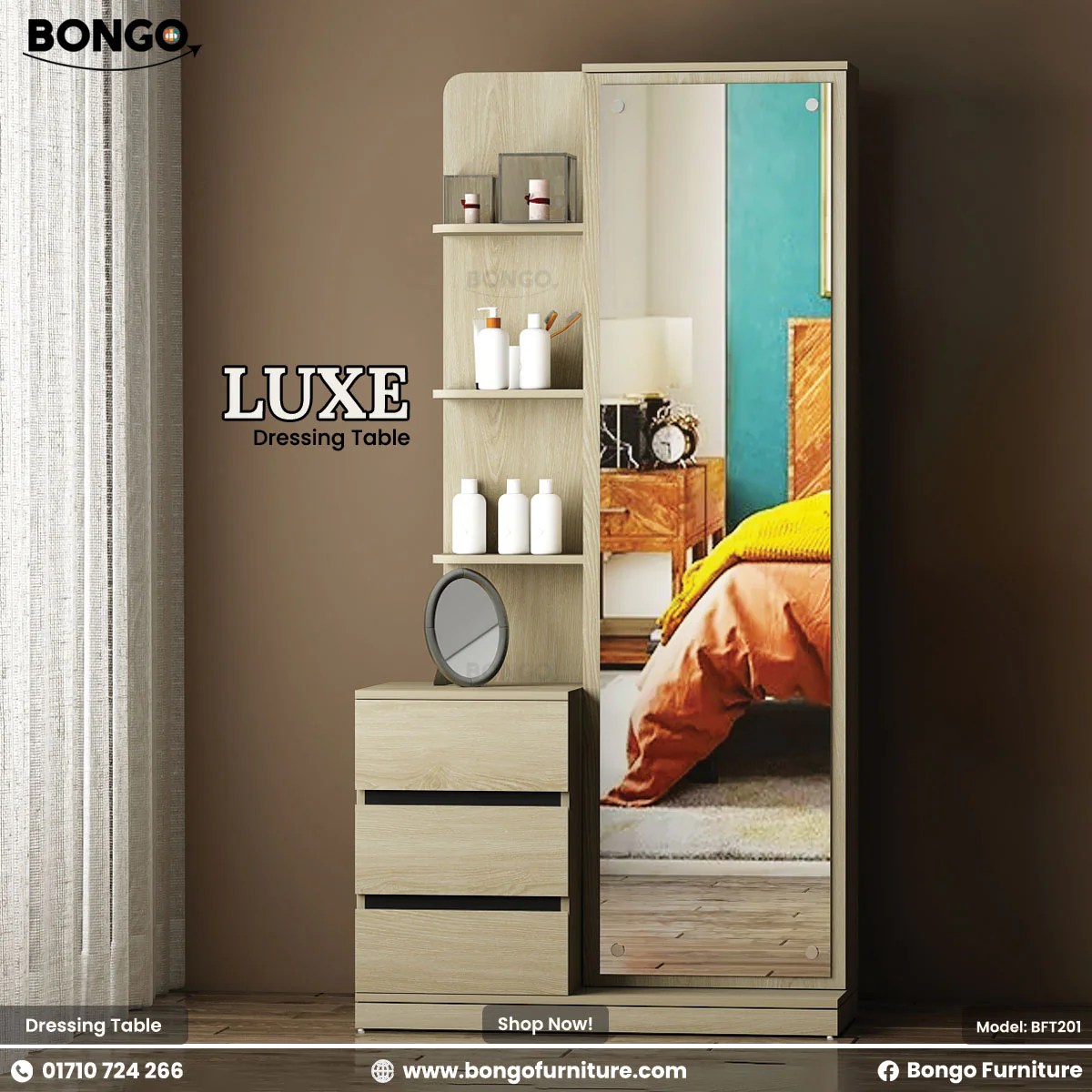 Luxe Dressing Table - BFT201 - Image 4