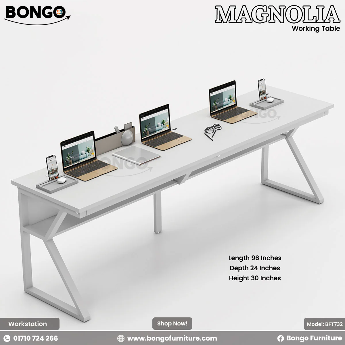 Magnolia - Working Table | BFT732 - Image 6
