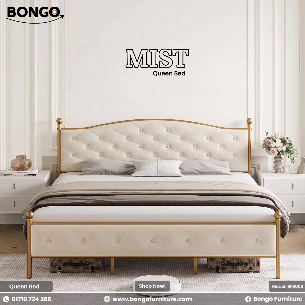 Mist - Queen Size Bed | BFB006 - Image 3