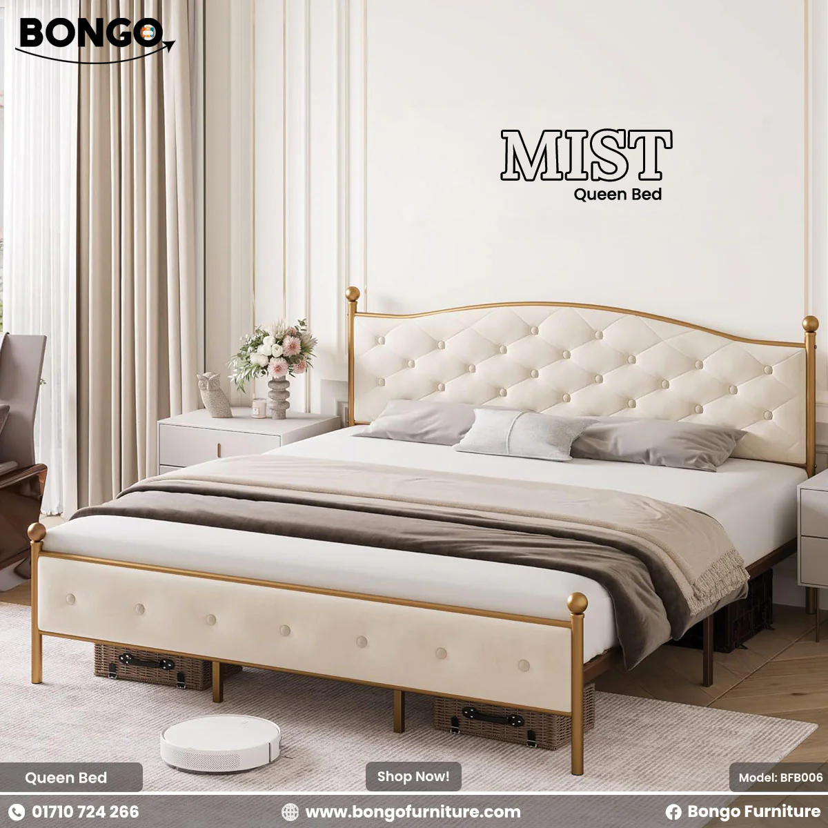 Mist - Queen Size Bed | BFB006 - Image 4