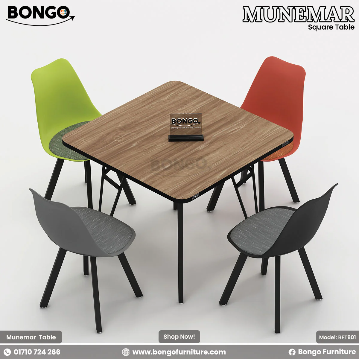 Munemar - Square Table | BFT901 - Image 3