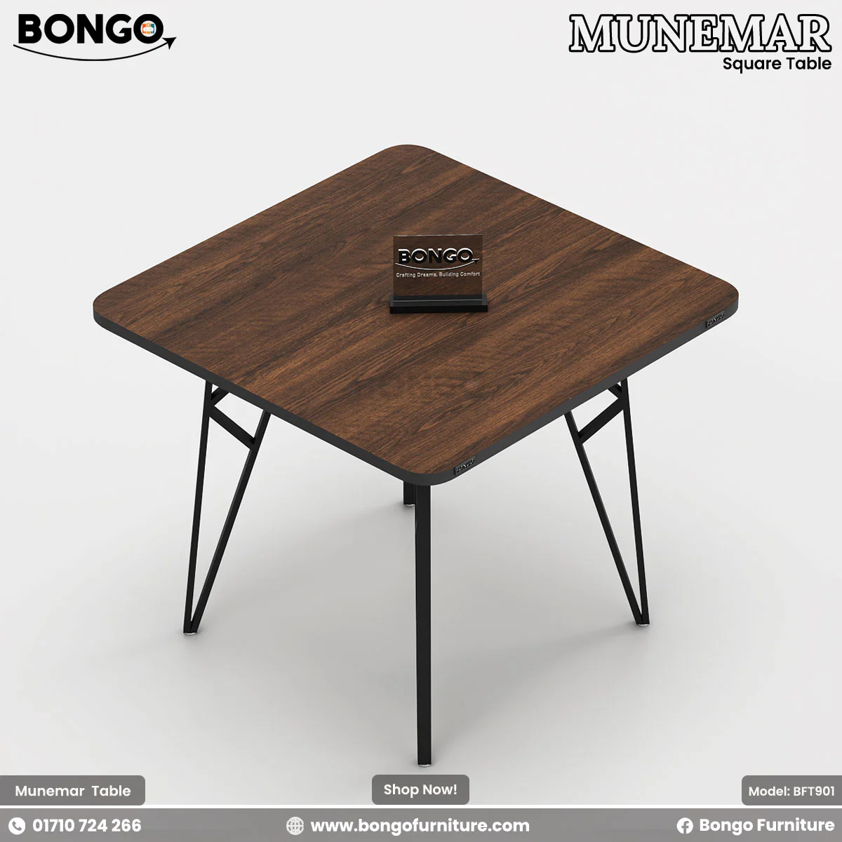 Munemar - Square Table | BFT901 - Image 4