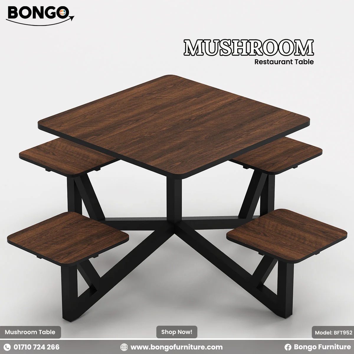 Mushroom - Restaurant Table | BFT952 - Image 3