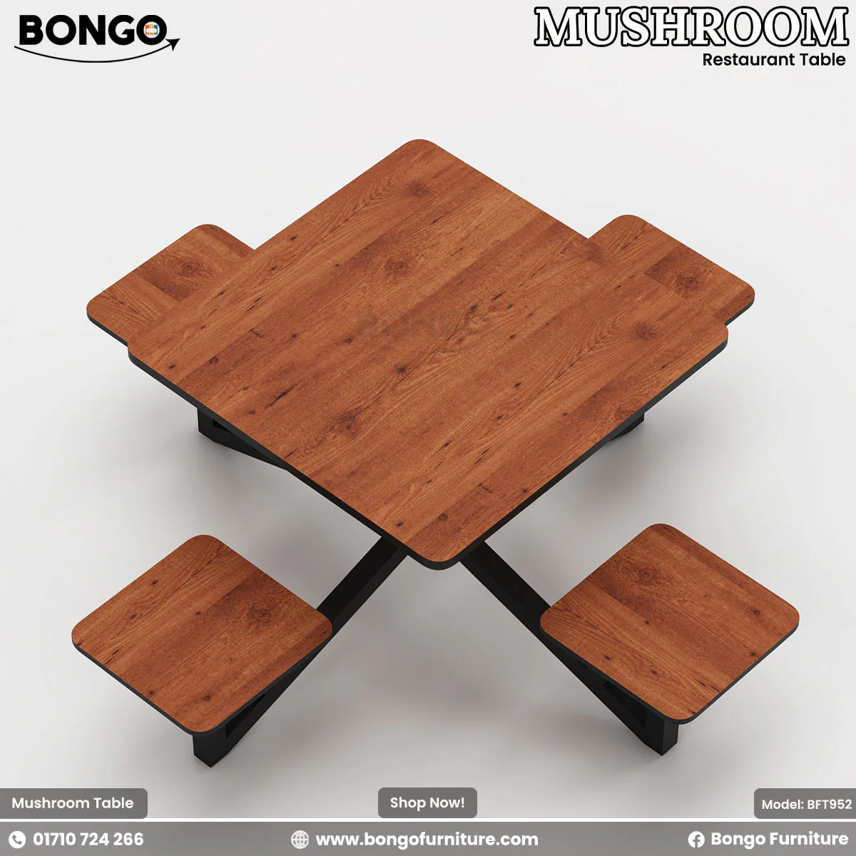 Mushroom - Restaurant Table | BFT952 - Image 4