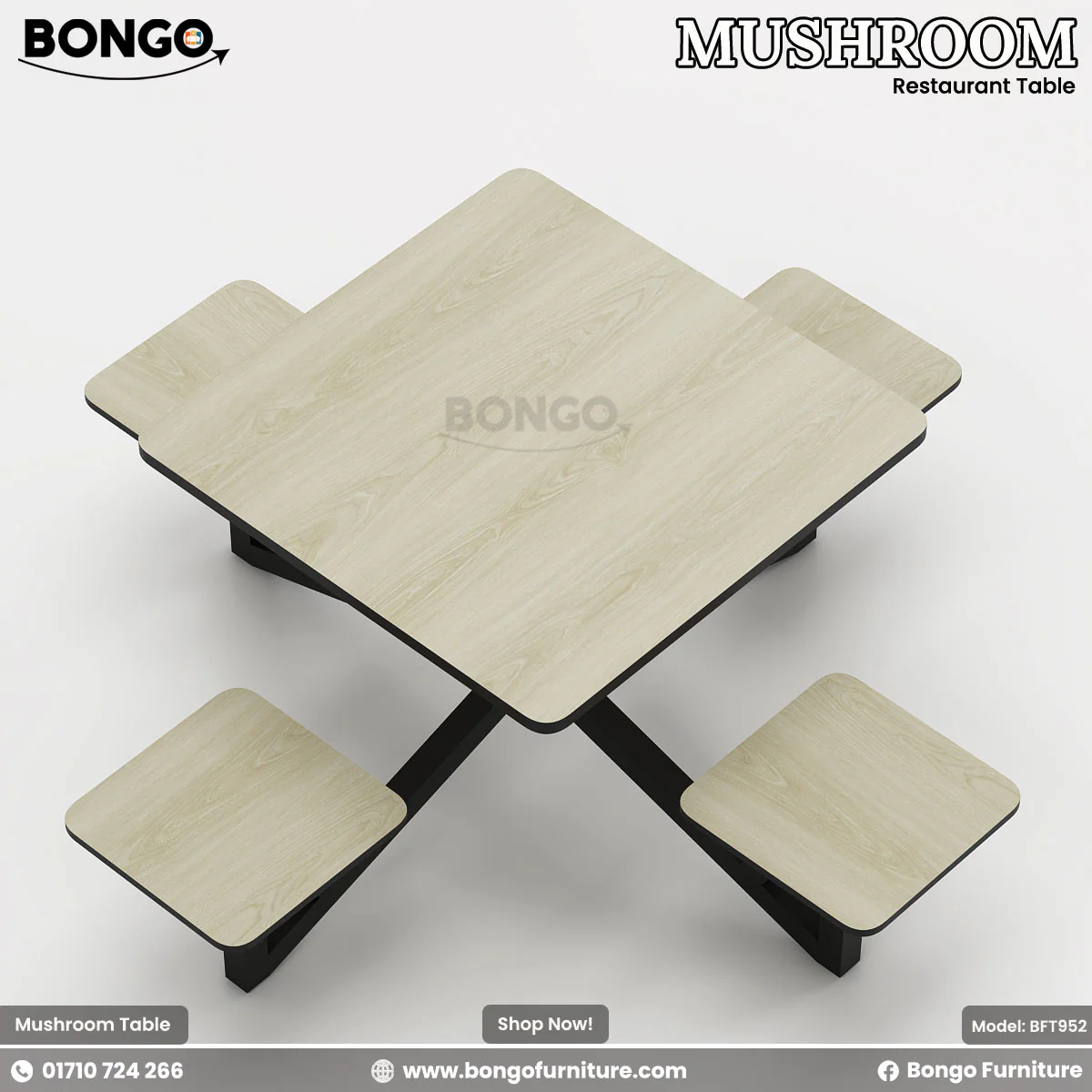 Mushroom - Restaurant Table | BFT952 - Image 5