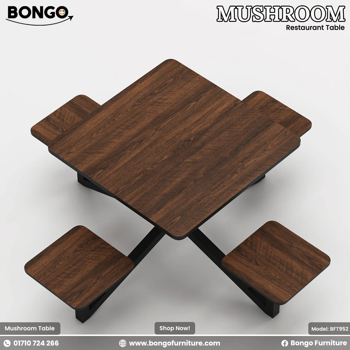 Mushroom - Restaurant Table | BFT952 - Image 6
