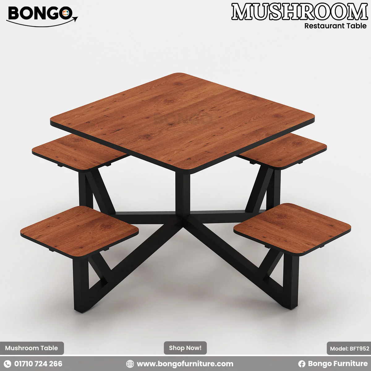 Mushroom - Restaurant Table | BFT952 - Image 7
