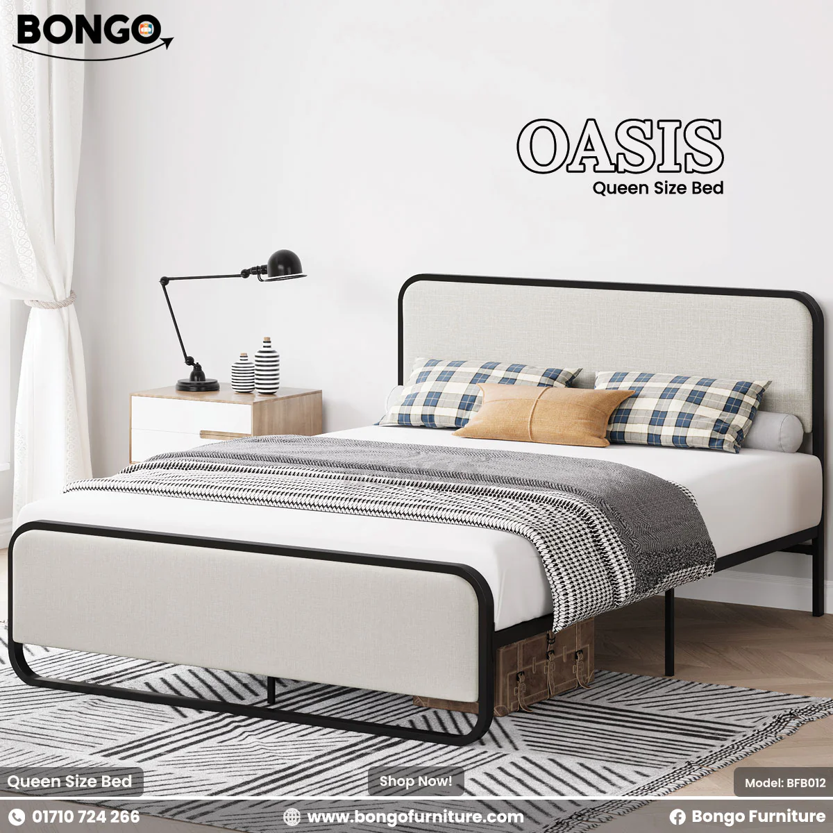 Oasis - Queen Size Bed | BFB012 - Image 3