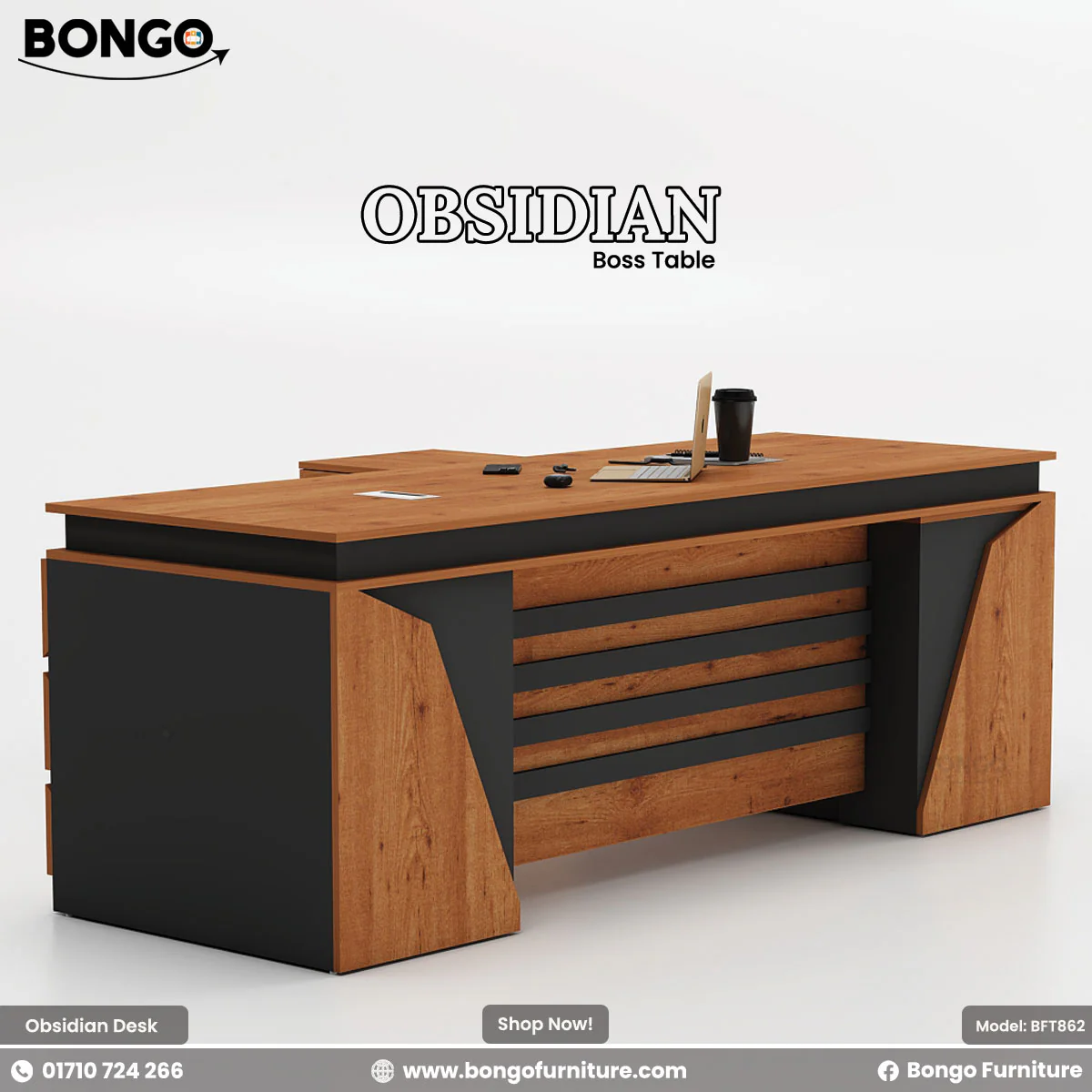 Obsidian - Boss Table | BFT862 - Image 3