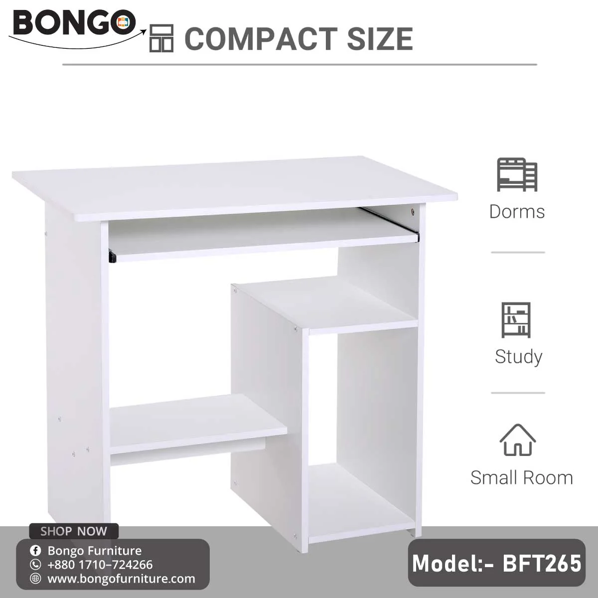 Omini Computer Table - BFT265 - Image 5