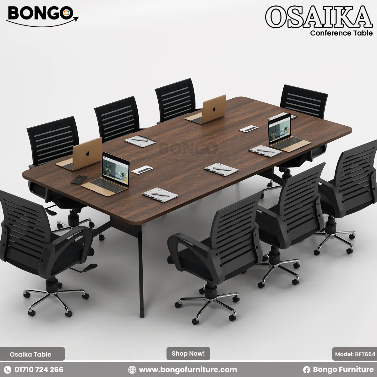 Osaika Conference Table - BFT664 - Image 3