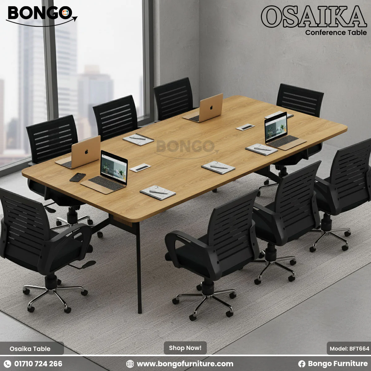 Osaika Conference Table - BFT664 - Image 7