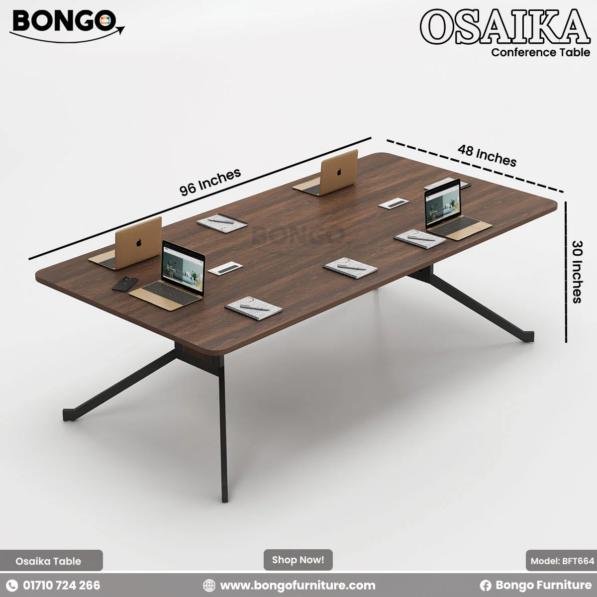 Osaika Conference Table - BFT664 - Image 8