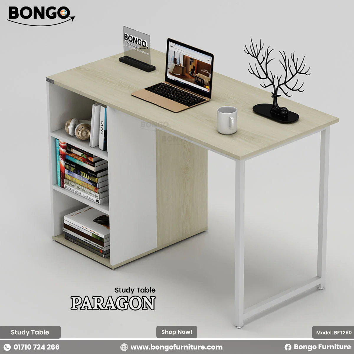 Paragon Study Table & Home office Desk - BFT260 - Image 5