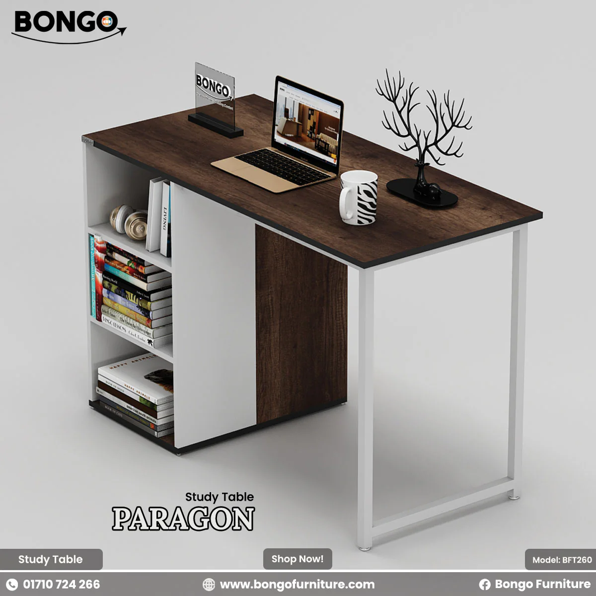 Paragon Study Table & Home office Desk - BFT260 - Image 7