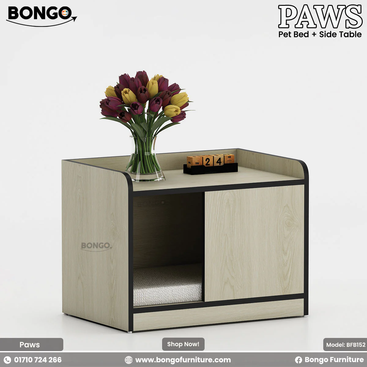 Paws - Cat Bed and Side Table | BFB152 - Image 4