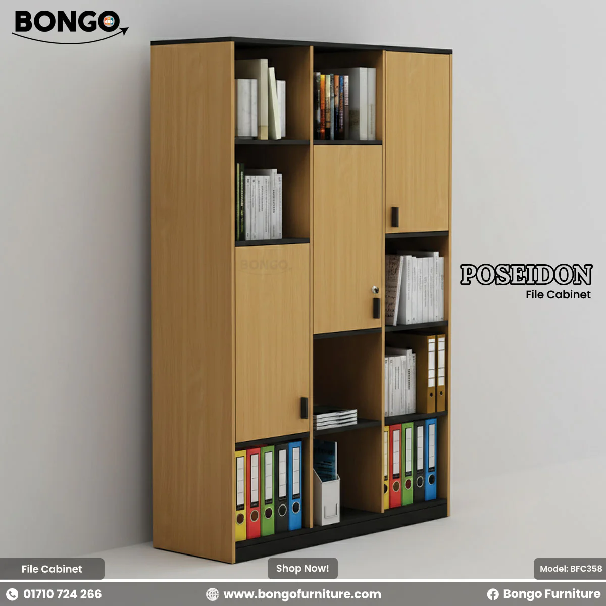 Poseidon File Cabinet - BFC358 - Image 4