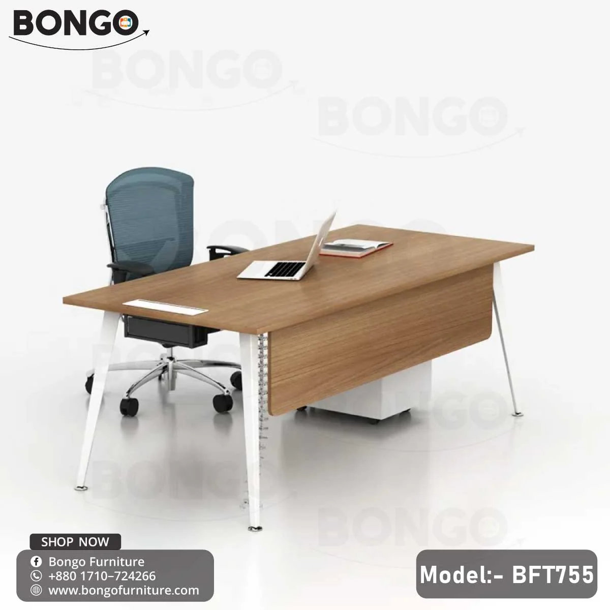 Recess Executive Desk - BFT755 - Image 2