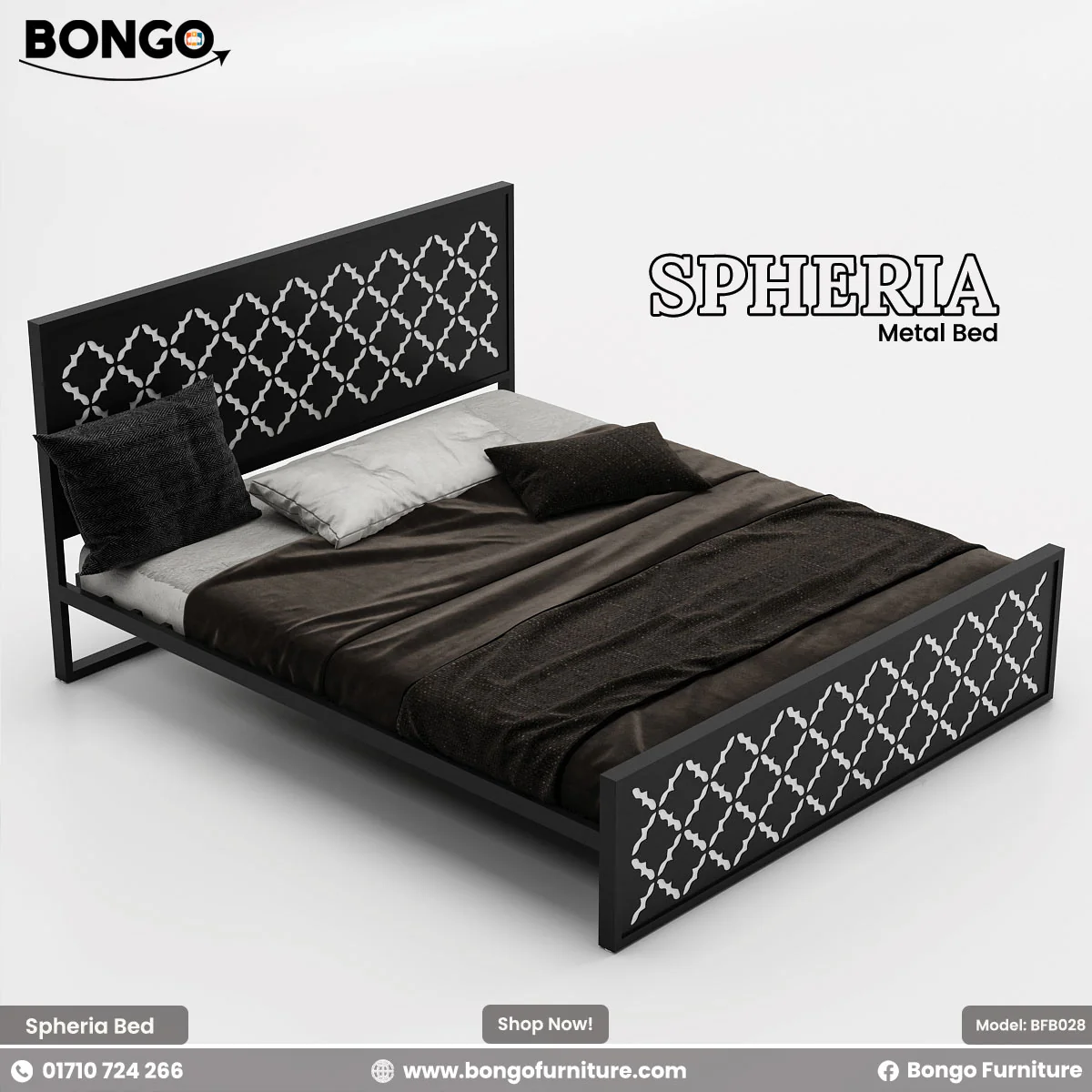 Spheria - Metal Bed | BFB028 - Image 7
