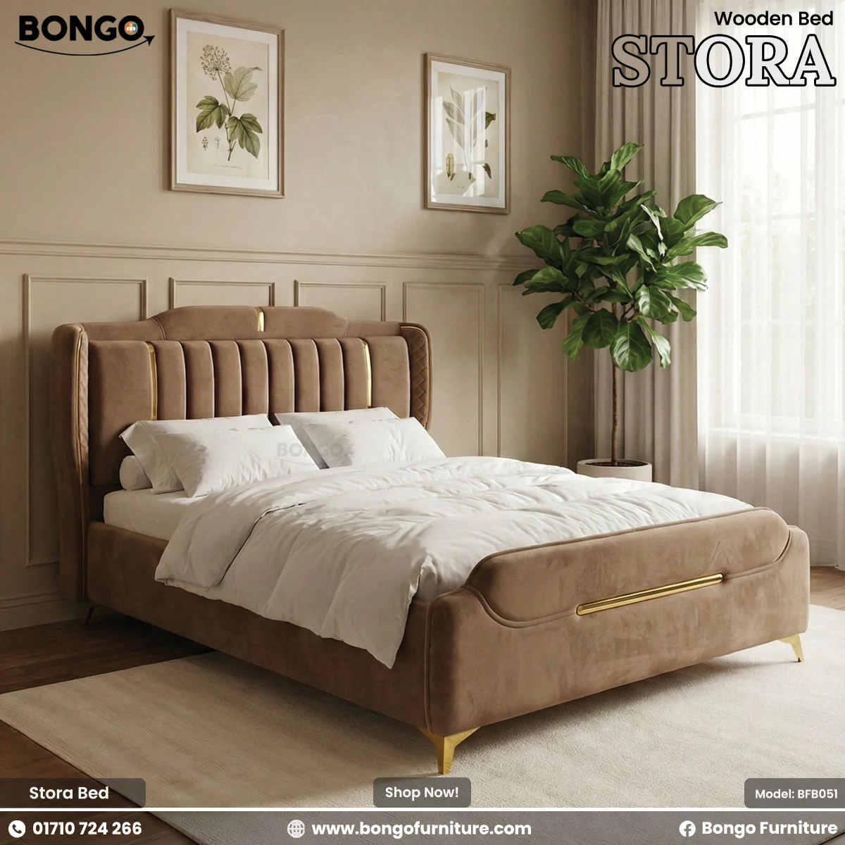 Wooden Bed