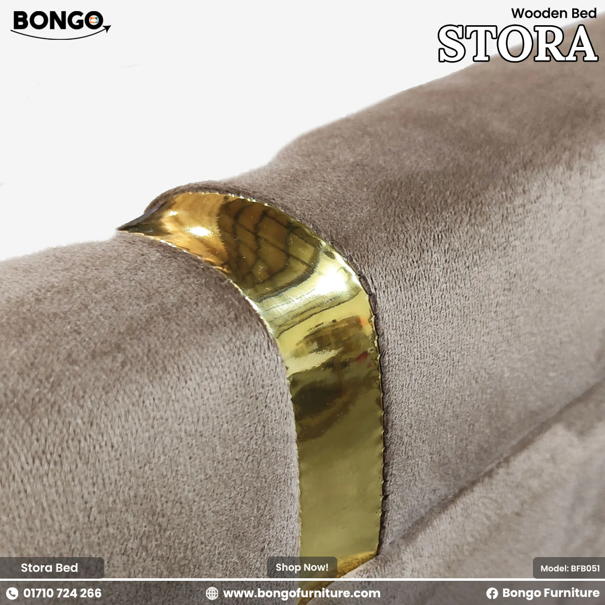 Stora - Wooden Bed | BFB051 - Image 4