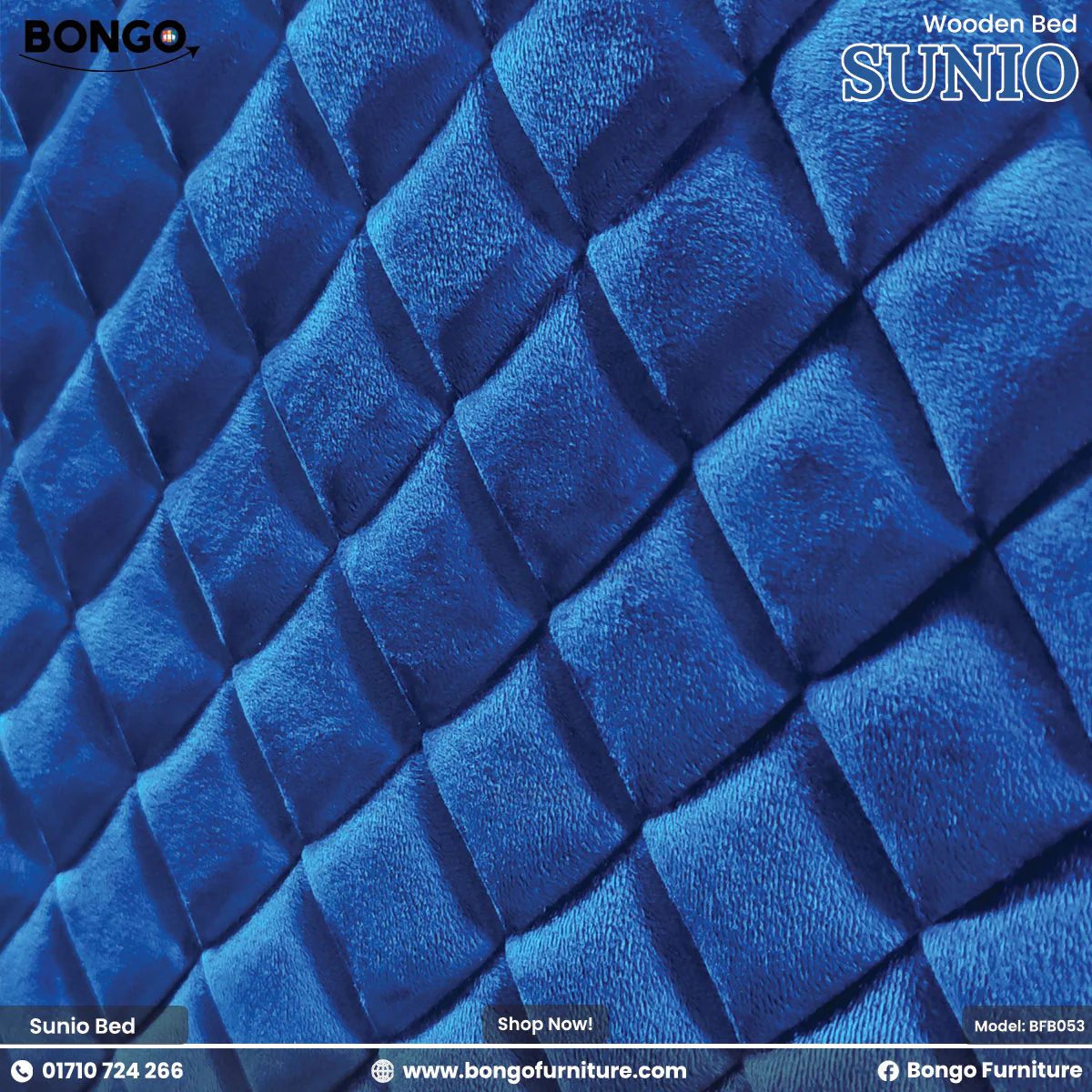 Sunio - Wooden Bed | BFB053 - Image 3