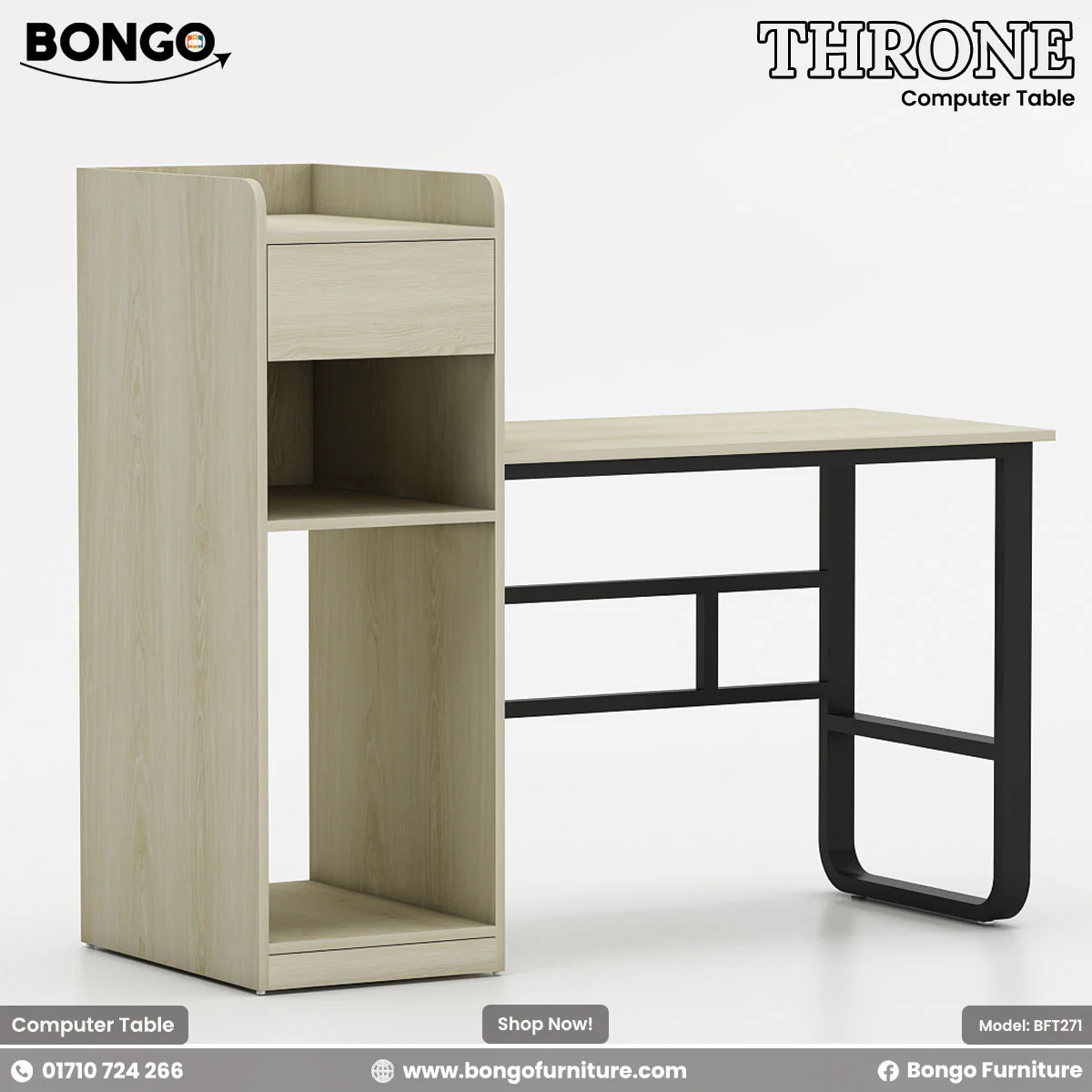Throne Computer Table - BFT271 - Image 6