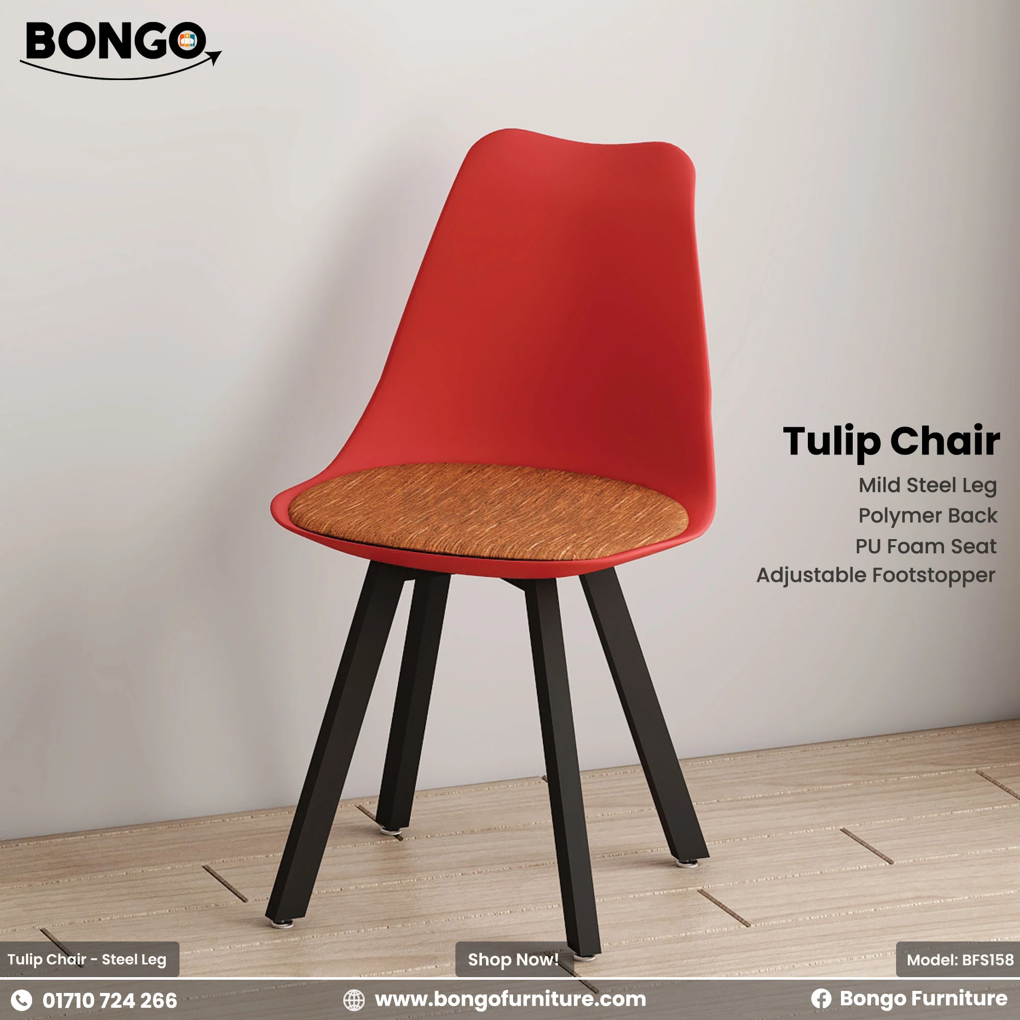 Tulip Chair - Steel Leg | BFS158 - Image 15