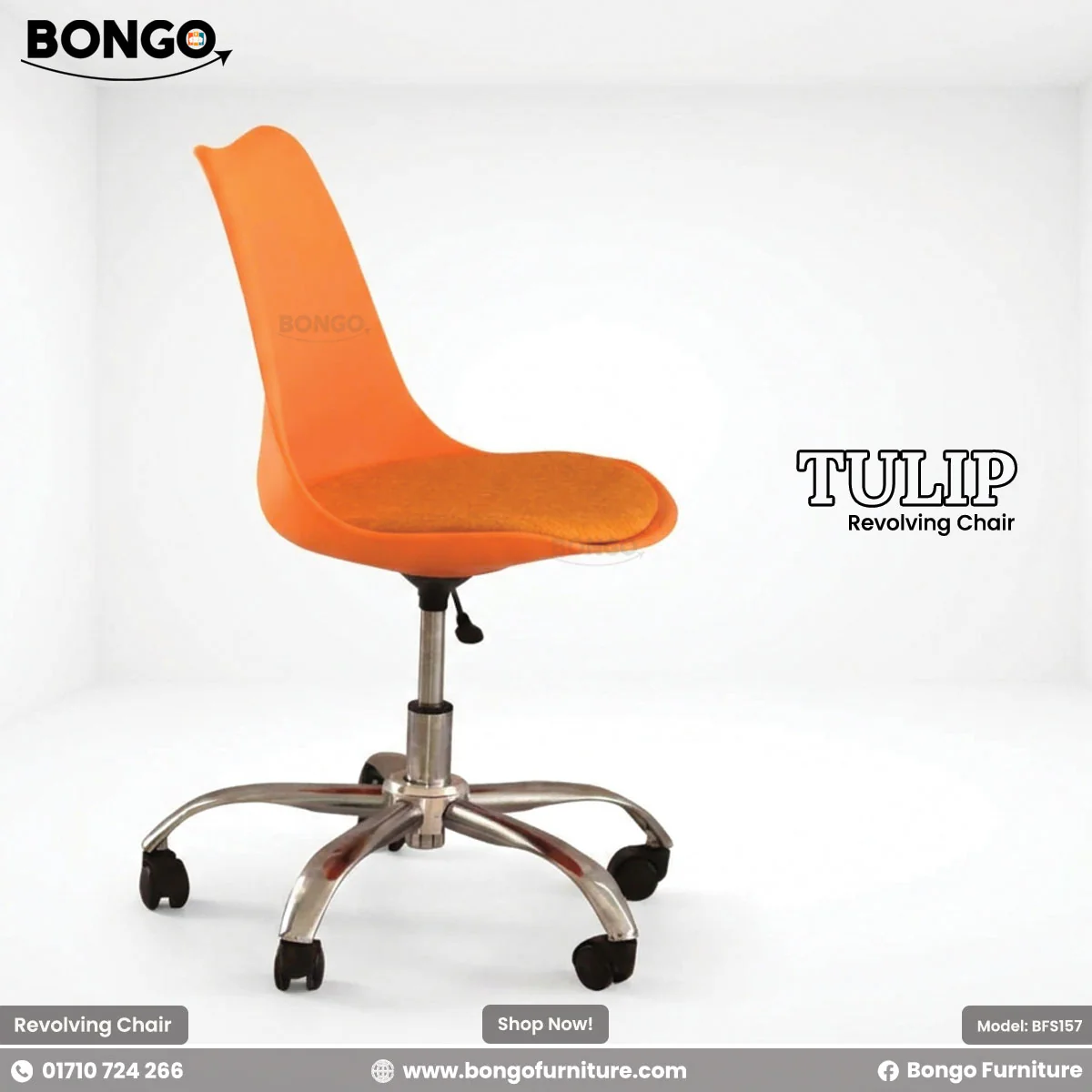 Tulip Revolving Chair - BFS157 - Image 3