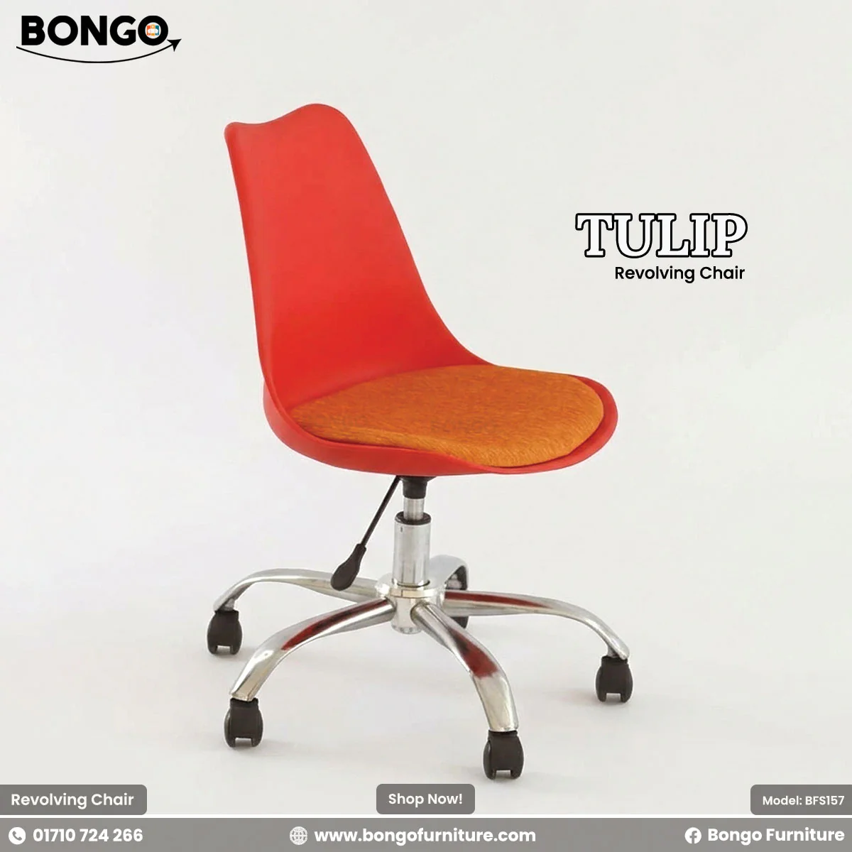 Tulip Revolving Chair - BFS157 - Image 5
