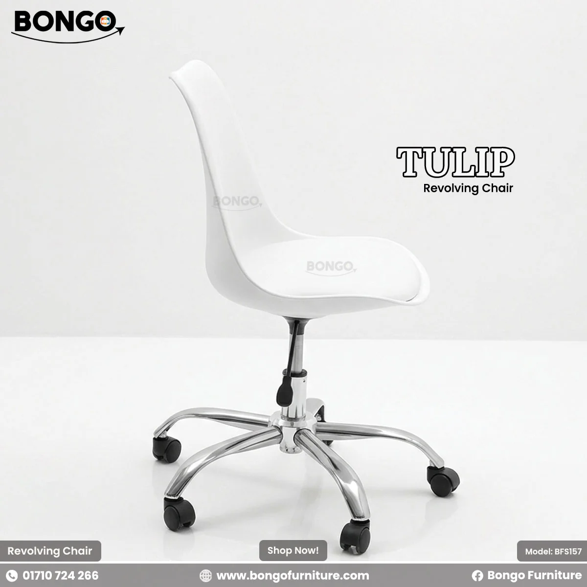 Tulip Revolving Chair - BFS157 - Image 6
